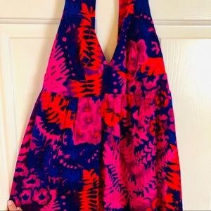 Vintage Colorful Maxi Dress - fits like and XS